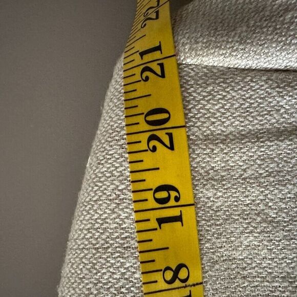 Towncraft Mens 44 R 100% Silk Beige Blazer Lined Herringbone Tan Sports Coat - Picture 15 of 15